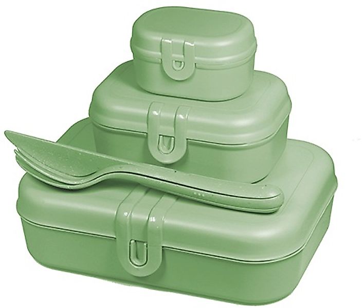 KOZIOL Lunchbox, (Set, 6 tlg., 3 Lunchboxen +1 Besteckset bestehend aus 1x günstig online kaufen