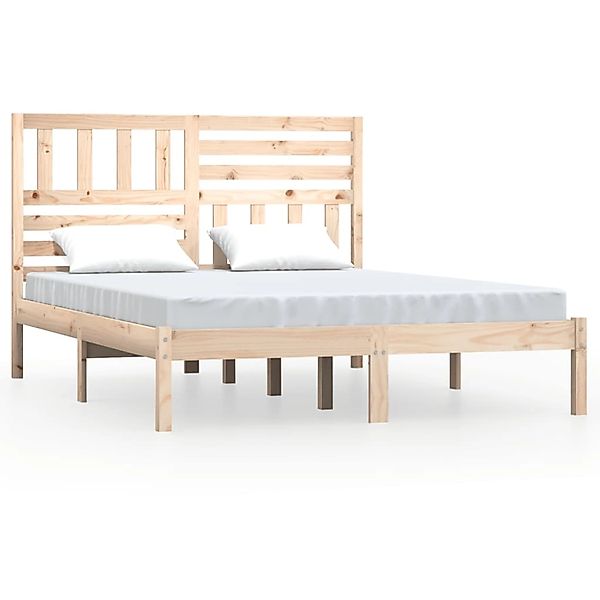 vidaXL Massivholzbett Kiefer 150x200 cm 5FT King Size1052830 günstig online kaufen