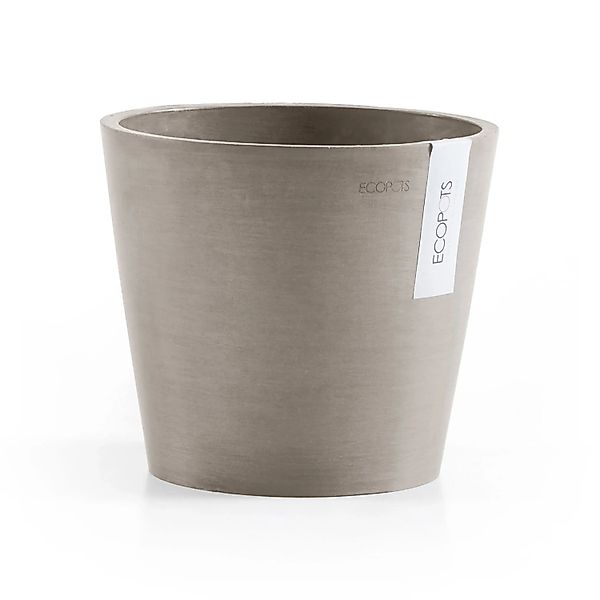 Ecopots Pflanztopf Amsterdam Braungrau 20 cm günstig online kaufen