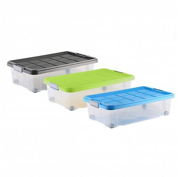 axentia Aufbewahrungsbox Unterbettroller, 60 x 40 x 18 cm, 28 l 235878 (1 S günstig online kaufen