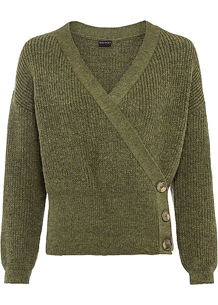 Oversized-Pullover in Wickeloptik günstig online kaufen