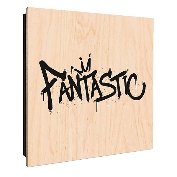 Banjado Schlüsselkasten Holz 30x30cm Schwarz Scharnier Rechts 50 Haken Desi günstig online kaufen