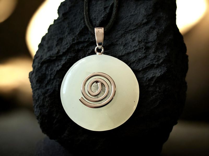 Steinfixx® Lange Kette echter Edelsteindonut 30 günstig online kaufen