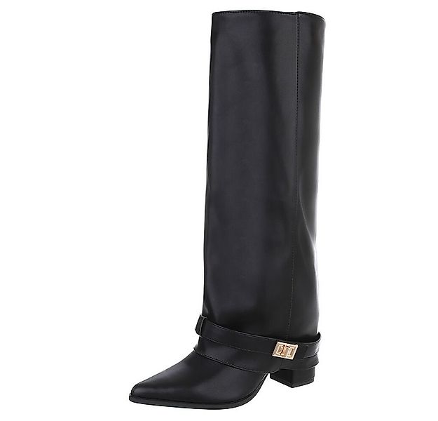 Ital-Design Elegante Stiefel mit Schnalle für Damen, Alltag und Freizeit Hi günstig online kaufen