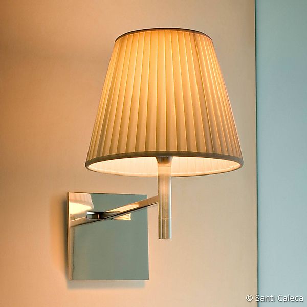 FLOS KTribe W Wandleuchte mit Stoffschirm beige günstig online kaufen