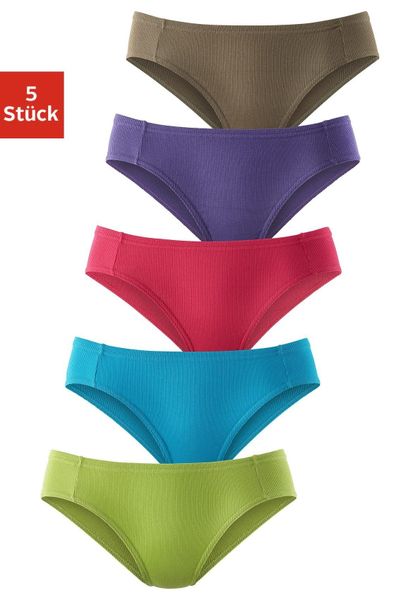 petite fleur Bikinislip 5er-Pack, aus weicher Pikee-Qualität günstig online kaufen