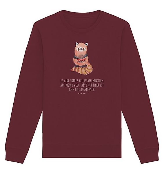 Mr. & Mrs. Panda Longpullover Roter Panda Größe XL - Burgundy - Geschenk, S günstig online kaufen