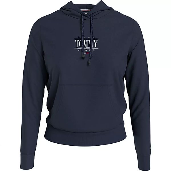 Tommy Jeans Regular Essential Logo 1 Kapuzenpullover XS Twilight Navy günstig online kaufen