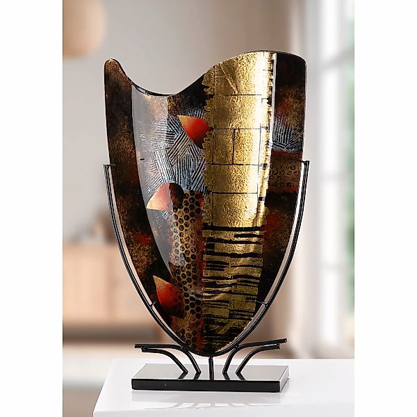 GILDE Bodenvase "Dixion" Innenwände sind handbemalt, nicht wasserdicht günstig online kaufen