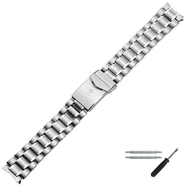 MARBURGER Uhrenarmband 18mm Edelstahl Silber günstig online kaufen