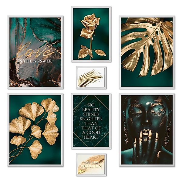 ARTFAVES Bilder-Collage Poster Set - GOLDEN günstig online kaufen