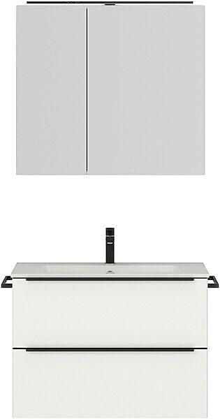 nobilia® Badmöbel-Set »Levere« vormontiert, mit Soft-Close, 2 Stk. tlg. günstig online kaufen