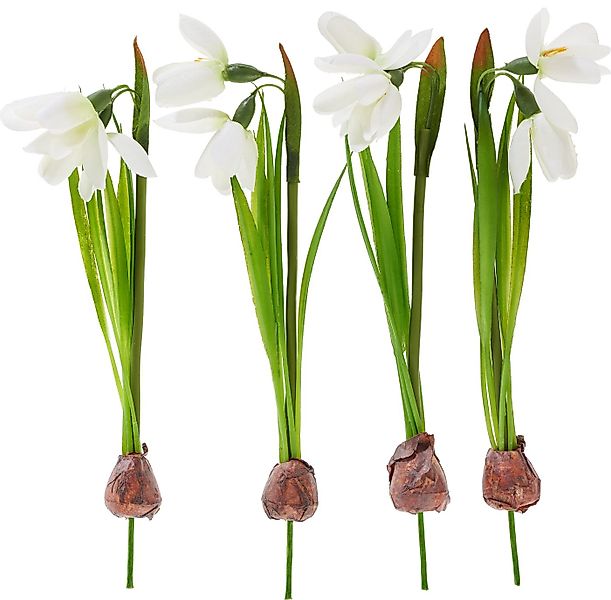 Kunstblume Schneeglöckchen mit Zwiebel, DPI, 4 Stück günstig online kaufen