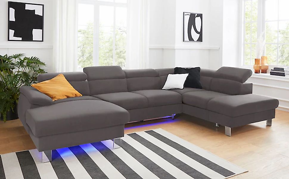 COTTA Polstergarnitur »Komaris U-Form, B: 320 bzw. 100 cm (Set: Wohnlandsch günstig online kaufen