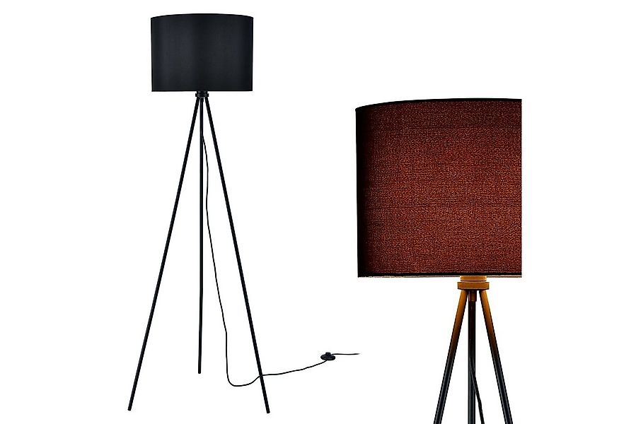 lux.pro Stehlampe, ohne Leuchtmittel, »Dreifuß« schwarz Höhe 150cm günstig online kaufen
