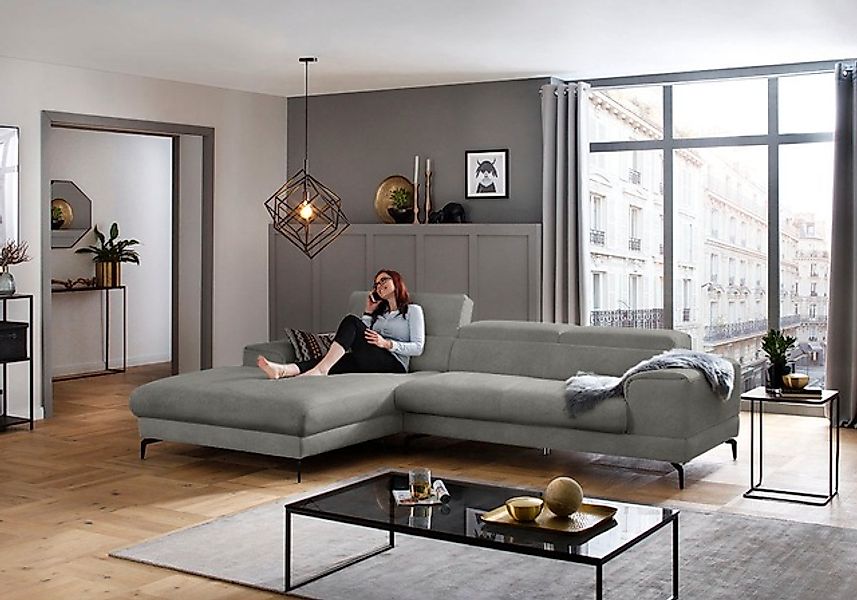 W.SCHILLIG Ecksofa »piedroo, Designsofa mit tollem Sitzkomfort, L-Form« Kop günstig online kaufen