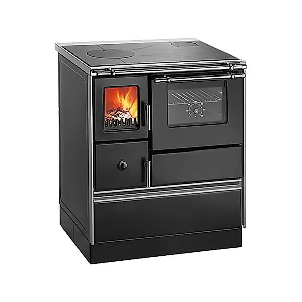 Wamsler Kaminofen Westminster K176 F/A 70 Küchenofen Stahl schwarz, links, günstig online kaufen