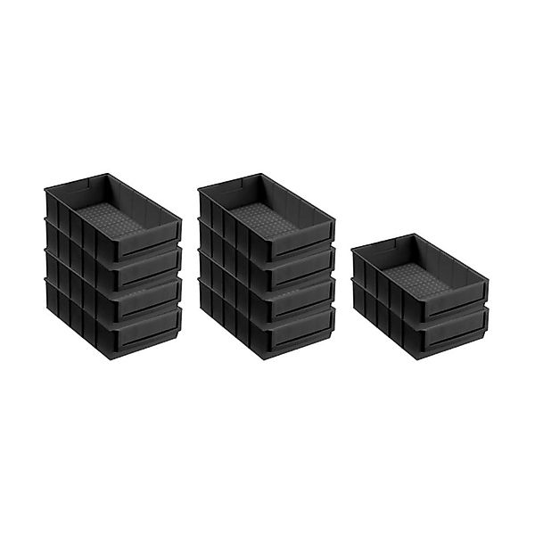 PROREGAL SparSet 10x Leitfähige Industriebox 300 B HxBxT 8,1 x 18,3 x 30 cm günstig online kaufen