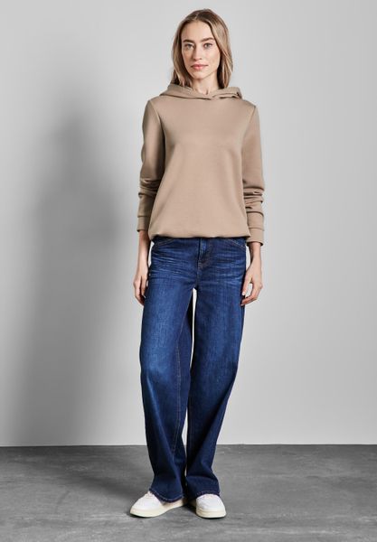 STREET ONE Hoodie mit elastischem Materialmix günstig online kaufen