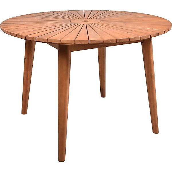 Garden Pleasure Gartentisch FREMONT Rund Akazie Akazie 110 cm x 110 cm günstig online kaufen
