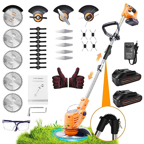 Grenintol Akku-Rasentrimmer Faltbar,Freischneider,Motorsense,Gartenrasen Tr günstig online kaufen