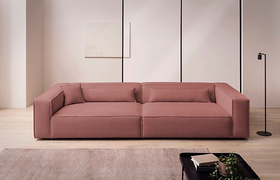 LeGer Home by Lena Gercke 3-Sitzer »PIARA XXL, Sofa mit Kedernaht in Cord, günstig online kaufen