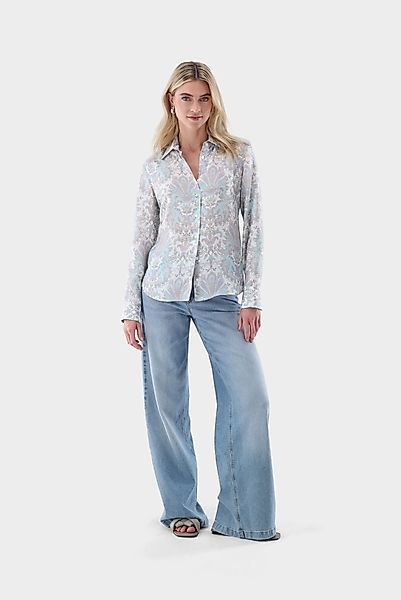 Hemdbluse aus Seide mit Paisley-Druck günstig online kaufen