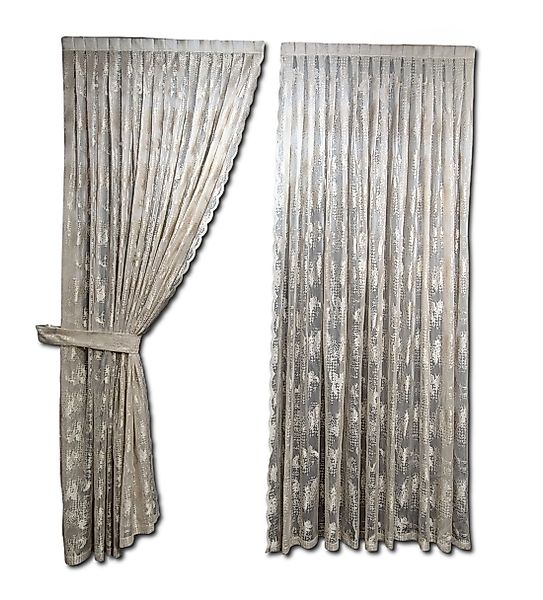 Gardinen by Justyna Vorhang Beige 2er günstig online kaufen