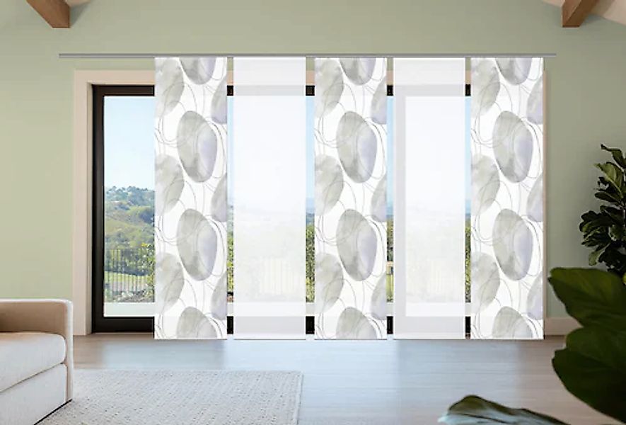 HOME in green Schiebegardine »ELLRIK« Paneelwagen 5 Stk. tlg. Bambusoptik, günstig online kaufen