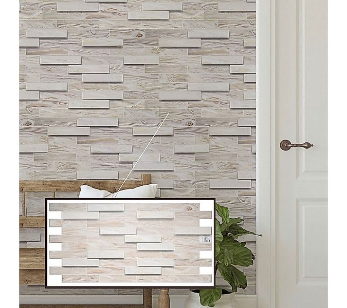 STM Company 3D Wandpaneel 3D-Wandpaneele PVC, Holz Optik, 1-20 Platten - 0. günstig online kaufen