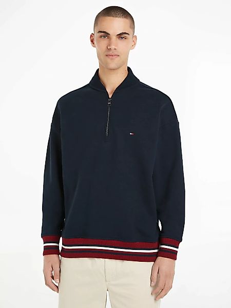 Tommy Hilfiger Sweatshirt "BOLD GLOBAL STRIPE HALF ZIP" günstig online kaufen