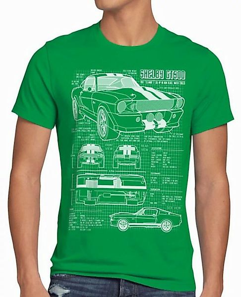 style3 T-Shirt GT500 Eleanor mustang muscle car bullit shelby pony ford mc günstig online kaufen