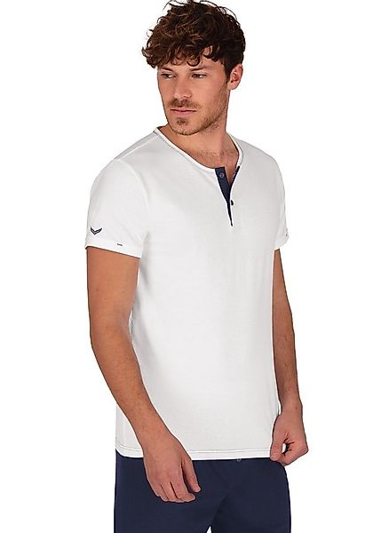 Trigema T-Shirt TRIGEMA T-Shirt Knopfleiste aus günstig online kaufen