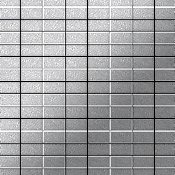 ALLOY Mosaik Fliese Massiv Metall Edelstahl Gebürstet Grau 1,6mm Stark Bauh günstig online kaufen