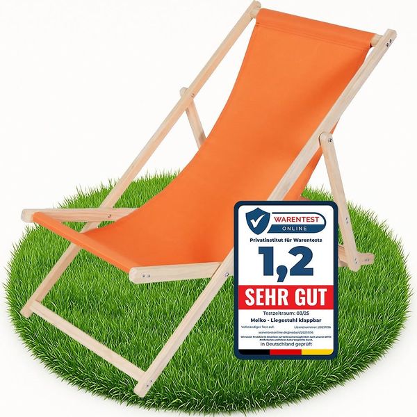 Melko Gartenstuhl Strandliege Liegestuhl Gartenliege Holz günstig online kaufen