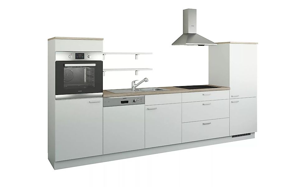 Küchenzeile ohne Elektrogeräte  Kassel ¦ weiß ¦ Maße (cm): B: 330 Küchen-on günstig online kaufen