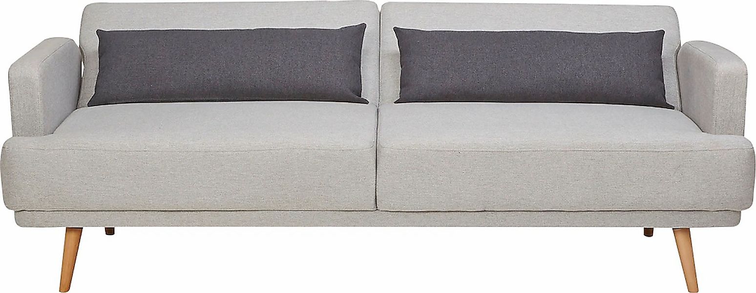 SalesFever Schlafsofa "Malmö - Komfortabler 2,5-Sitzer inklusive Zierkissen günstig online kaufen