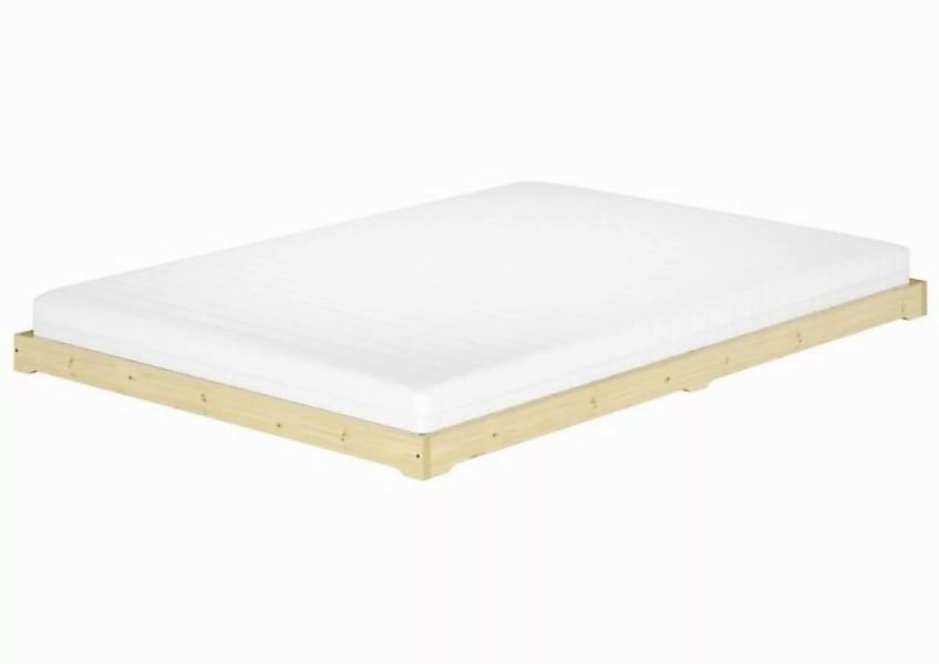 ERST-HOLZ Bett Futonbett Massivholz extra niedrig Fichte geölt 140x200, Fic günstig online kaufen