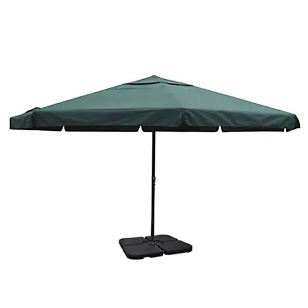 furnicato Sonnenschirm Aluminium Tragbarer Sonnenschirmständer Grün günstig online kaufen