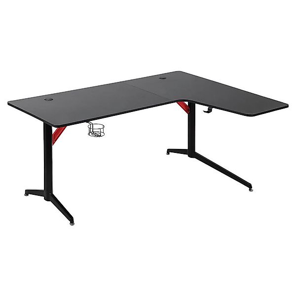 Gaming-Schreibtisch 836-443 schwarz rot B/H/T: ca. 157x74x111,8 cm günstig online kaufen