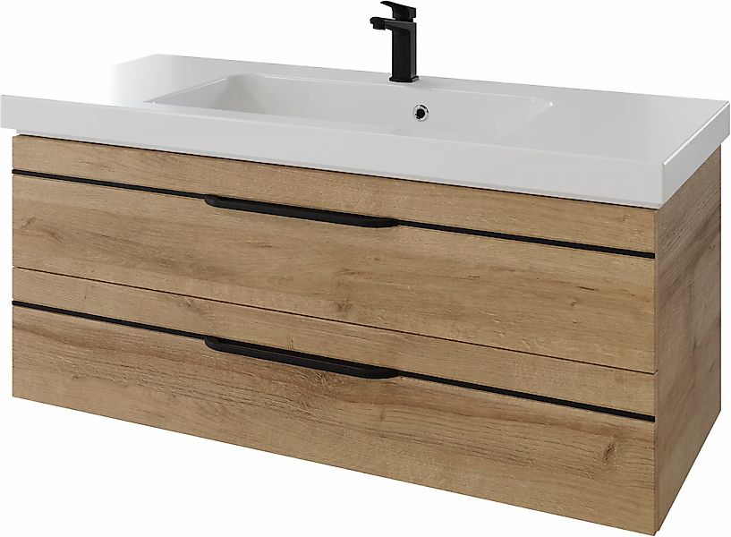 Saphir Waschtisch "Serie Balto Mineralmarmor-Waschtisch mit Unterschrank, 1 günstig online kaufen