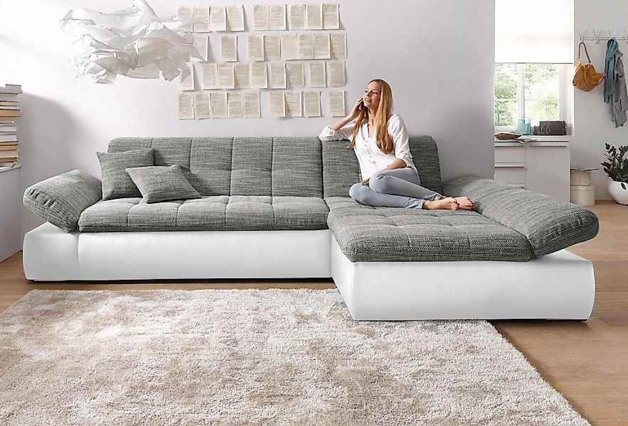 DOMO collection Ecksofa "Moric, L-Form, XXL-Sofa - Breite 300cm", wahlweise günstig online kaufen