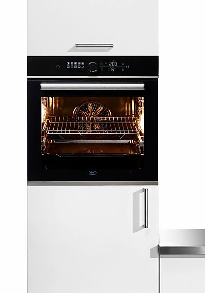 BEKO Einbaubackofen »BBIM13400XS«, mit 1-fach-Teleskopauszug, SteamShine günstig online kaufen