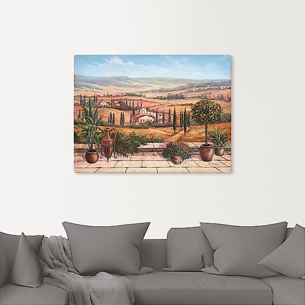 Artland Wandbild »Terrasse«, Europa, (1 St.), als Alubild, Outdoorbild, Lei günstig online kaufen
