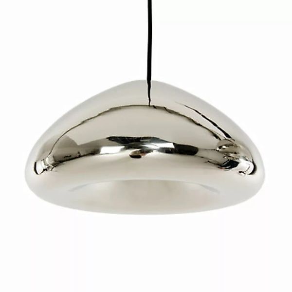 Pendelleuchte Void LED grau silber metall / Ø 30 x H 15,5 cm - Metall - Tom günstig online kaufen