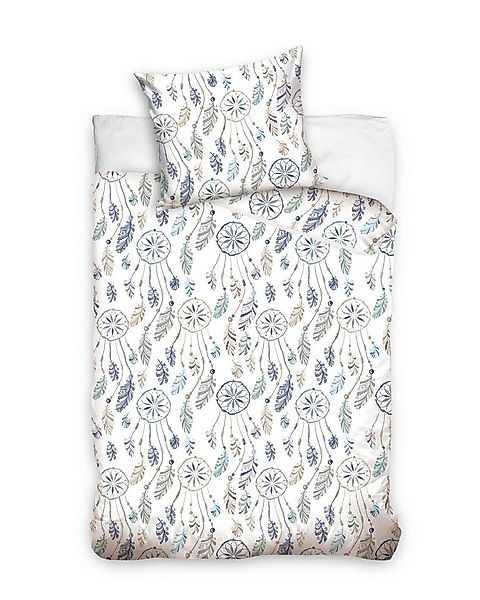 MTOnlinehandel Bettwäsche Winterbettwäsche Traumfänger 135x200 + 80x80 cm, günstig online kaufen