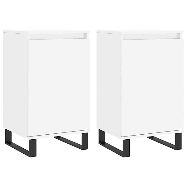 vidaXL Sideboard Sideboards 2 Stk. Weiß günstig online kaufen