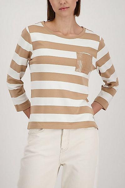 Monari Sweatshirt Sweatshirt Ringel + Schmuck Regular fit mit Streifen günstig online kaufen