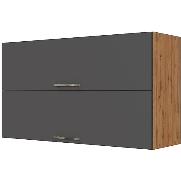 Held Möbel Küchen-Klapphängeschrank Sorrento 100x57x34cm Anthra.-WotanEiche günstig online kaufen