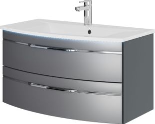 Saphir Waschtisch "Serie 7045 Mineralmarmor-Waschtisch und Unterschrank, 91 günstig online kaufen